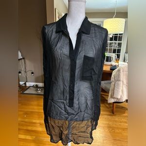 Helmut Lang Sheer Blouse size M